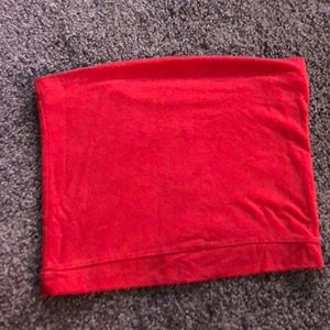 Red Brandy Melville tube top